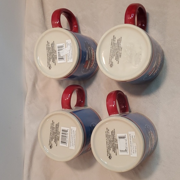 ALLSTAR baseball league 05 set of 4 mugs/cups/coffee mug. Russ brand - Picture 4 of 5